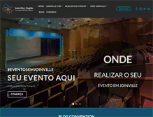 Tablet Screenshot of eventosemjoinville.com.br